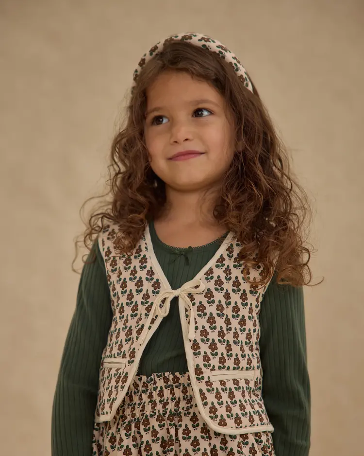 Rylee + Cru Quilted Vest || Harvest Floral