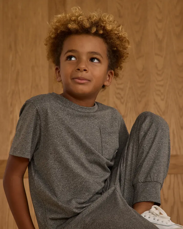 Rylee + Cru Century Tech Jogger || Heathered Black