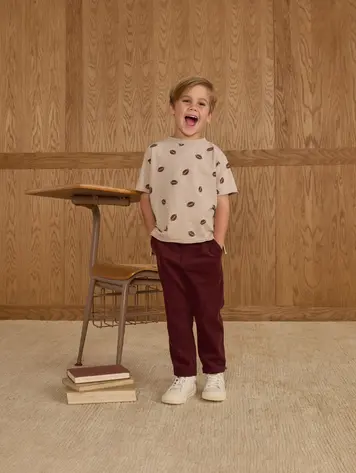 Rylee + Cru Raw Edge Tee || Footballs