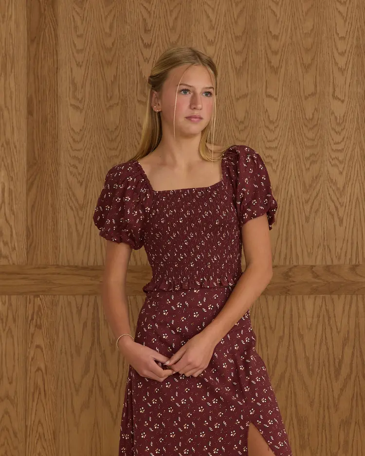 Rylee + Cru Trixie Top & Midi Skirt Set || Harvest Berry