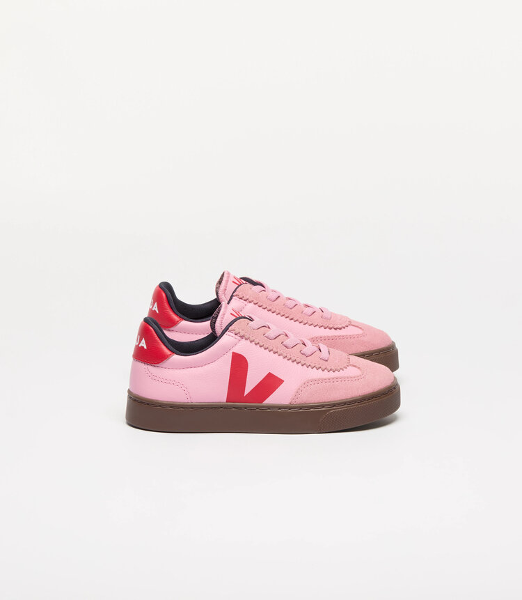 Veja Volley Elastic Laces Leather Guimauve Pekin Bark