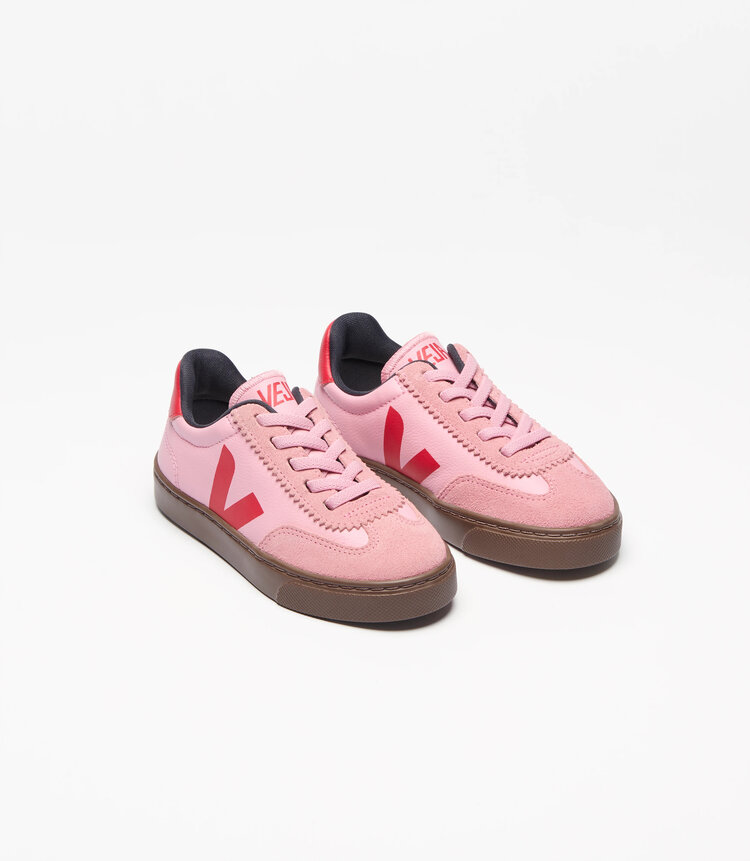 Veja Volley Elastic Laces Leather Guimauve Pekin Bark