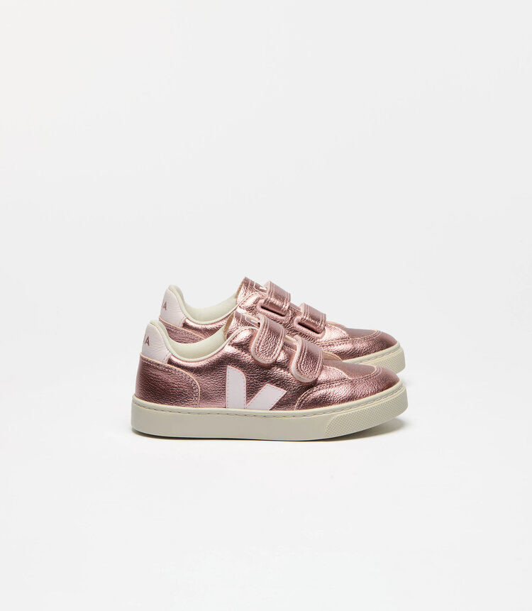 Veja  V-12 Leather Nacre Lassi