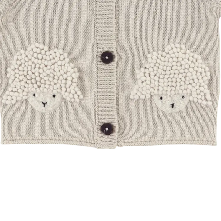 Donsje Dieck Cardigan | Lammies | White Sand