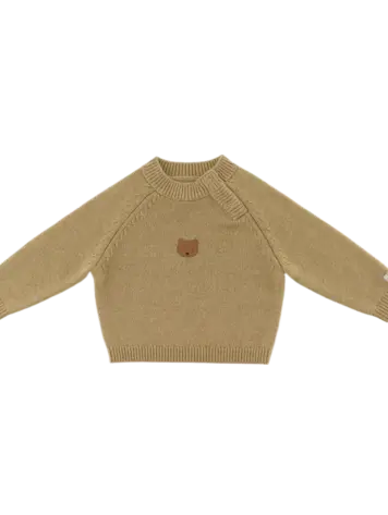 Donsje Sibbe Merino Wool Sweater | Bear | Sesame