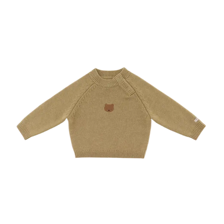 Donsje Sibbe Merino Wool Sweater | Bear | Sesame