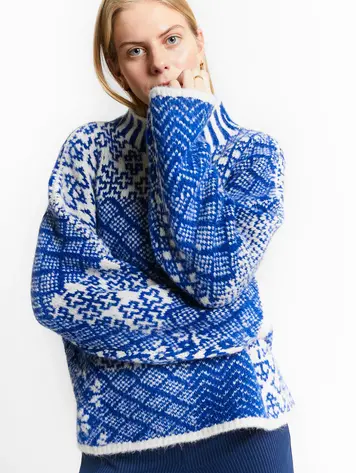 INDEE Tennessee Knit Sweater- Blue