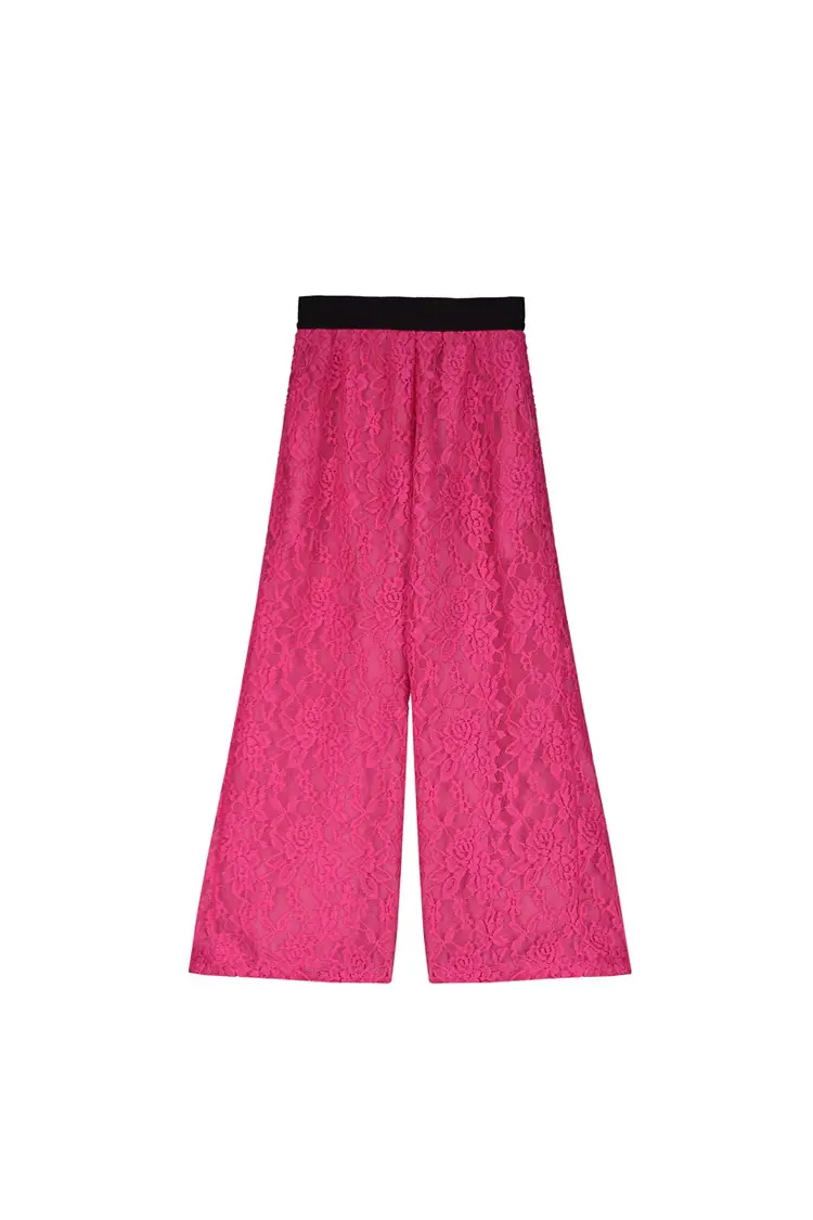 Little Creative Factory Lace Pants - Fuschia