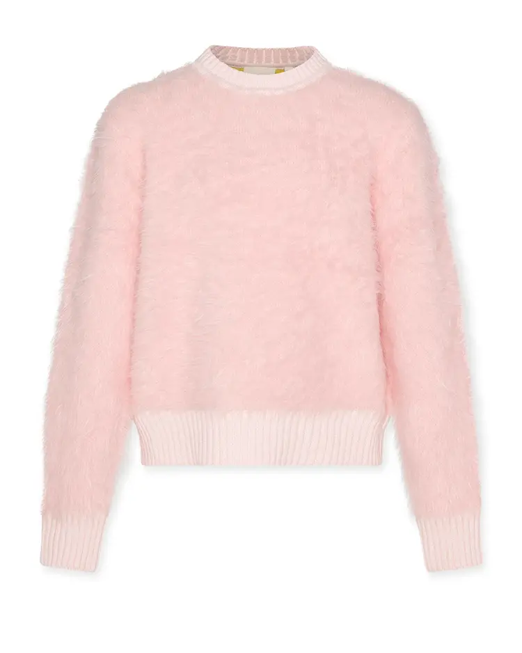 AO76  Carla C-Neck Plain - Light Rosa