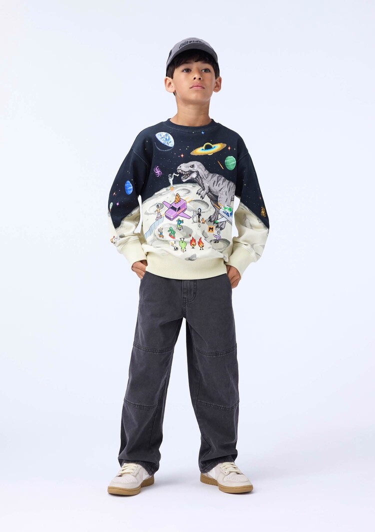 Molo Mattis Sweatshirt - Pixel Moon