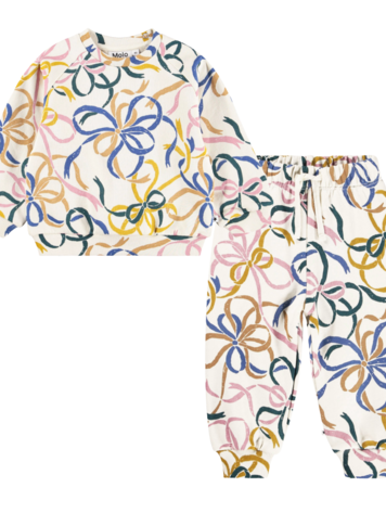 Molo Simeon & Disc Sweat Set- Festive Bow