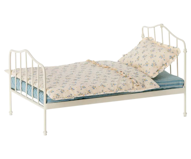 Maileg Vintage Bed, Miniature - Blue