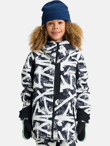 Burton Kids' Burton Hillslope Jacket- City Streets / True Black