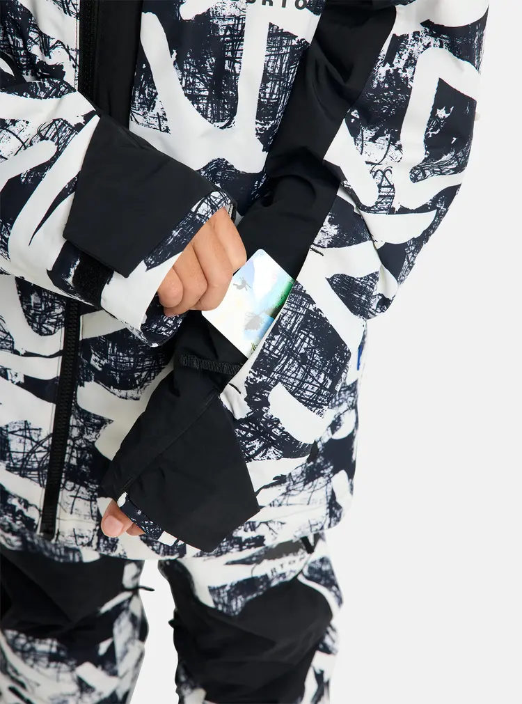 Burton Kids' Burton Hillslope Jacket- City Streets / True Black