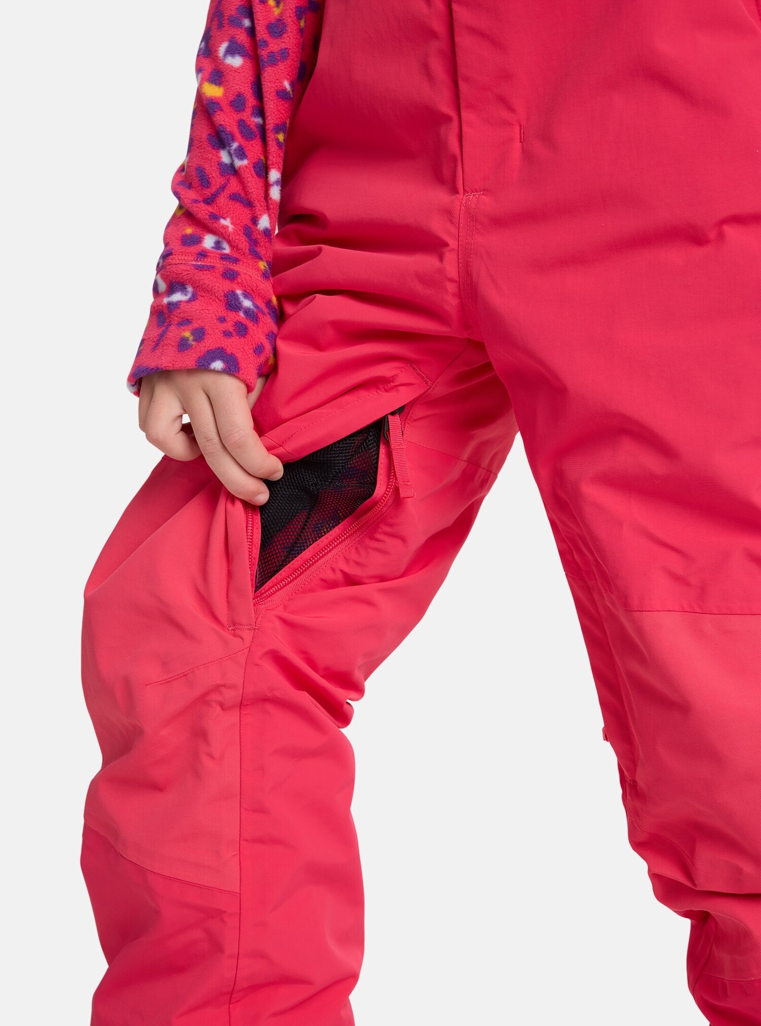Kids' Burton Skylar 2L Bib Pants- Azalea Pink - Yellow Turtle