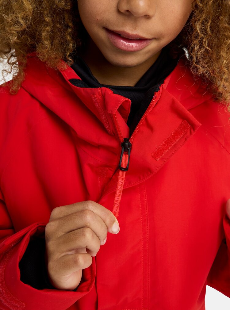 Burton Kids' Burton Frostner 2L Anorak Jacket- Flame Scarlet / Silver Sconce
