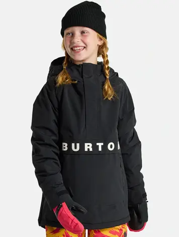 Burton Kids' Burton Frostner 2L Anorak Jacket- True Black