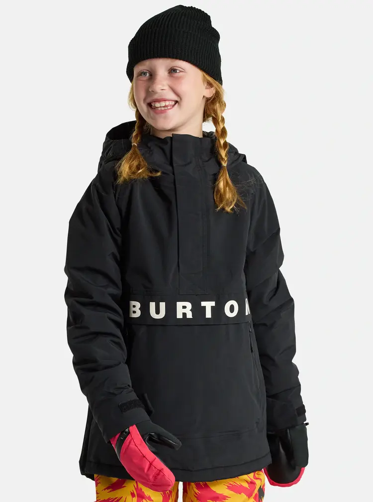 Burton Kids' Burton Frostner 2L Anorak Jacket- True Black
