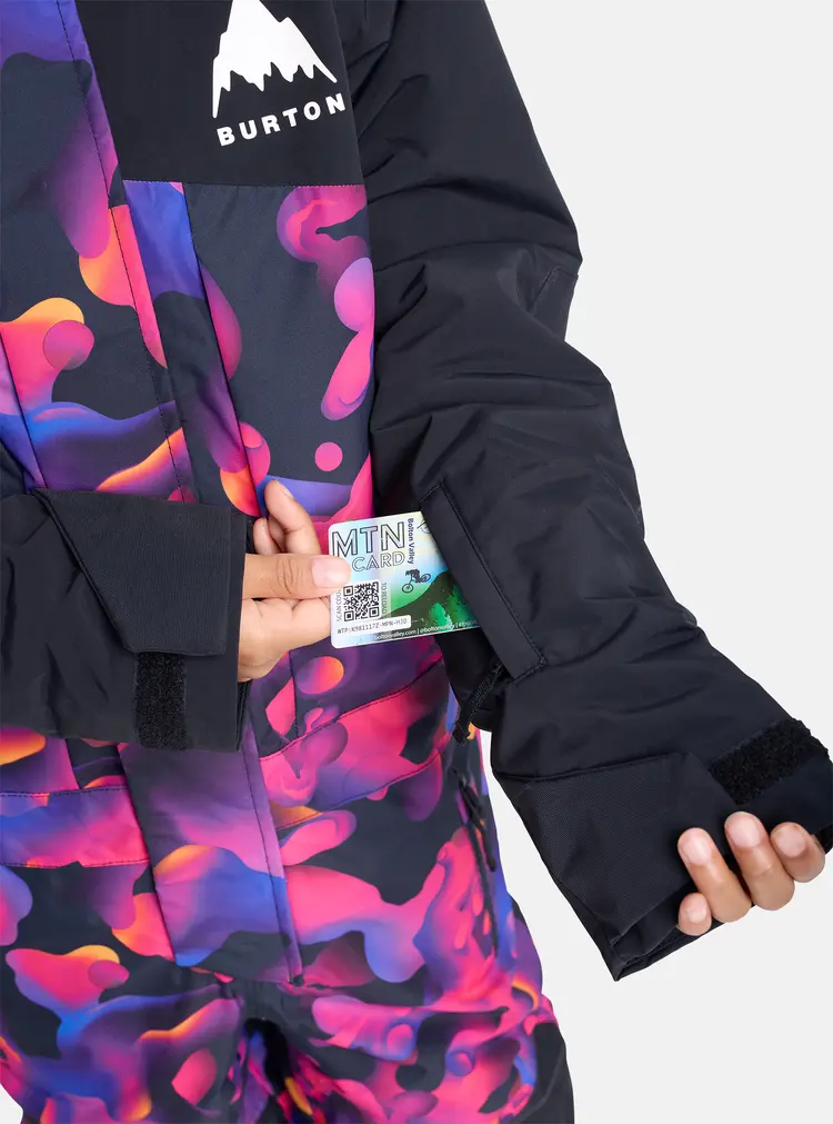 Burton  Kids' Burton 2L One Piece- True Black / Lava Lamp