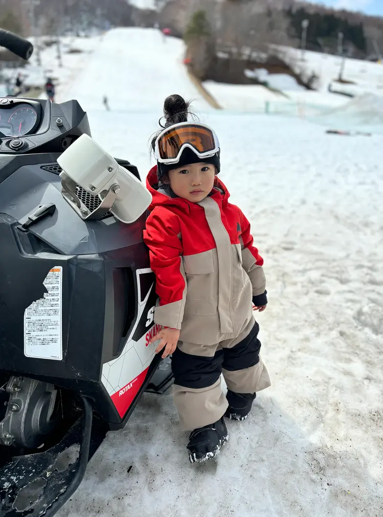 Burton Toddlers' Burton 2L One Piece- Flame Scarlet / Summit Taupe