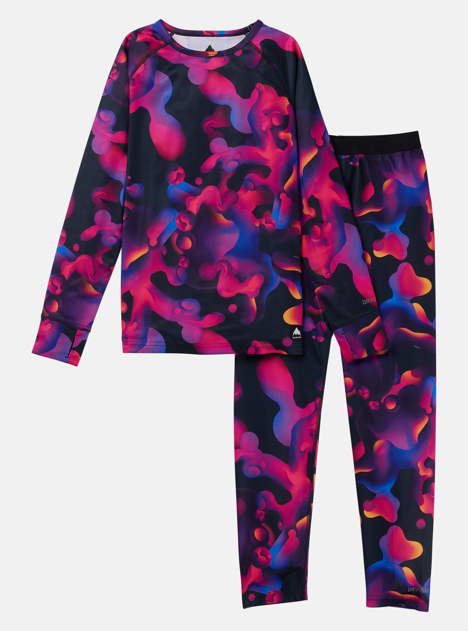 Kids' Burton Lightweight Base Layer Set - Yellow Turtle