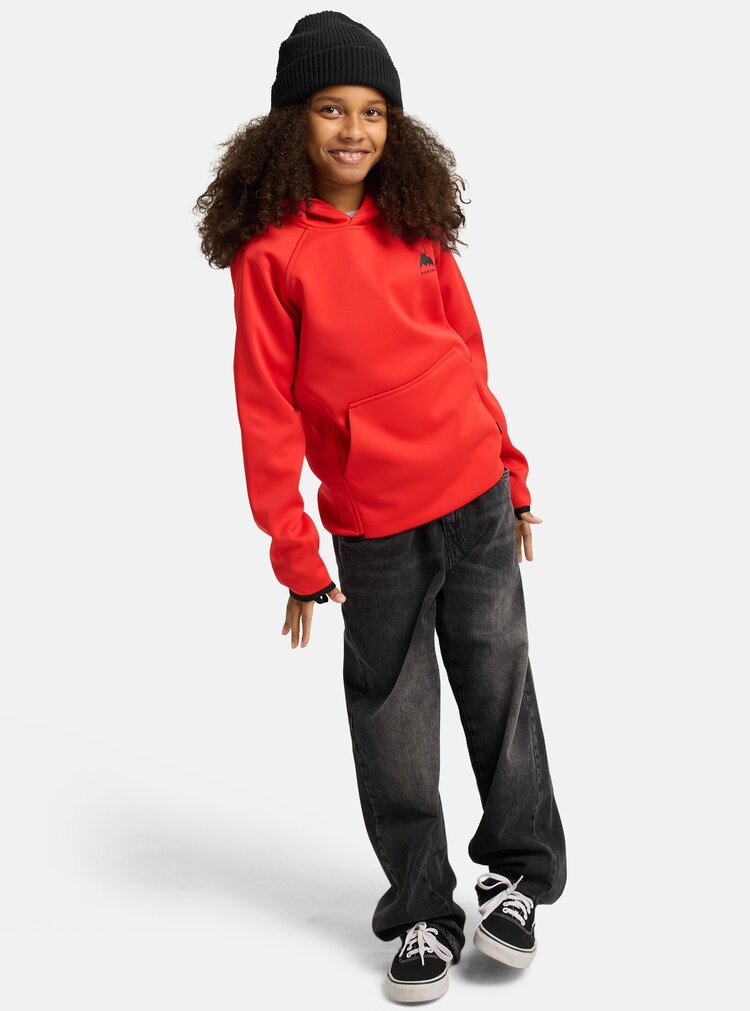 Burton  Kids' Burton Crown Weatherproof Fleece Pullover- Flame Scarlet