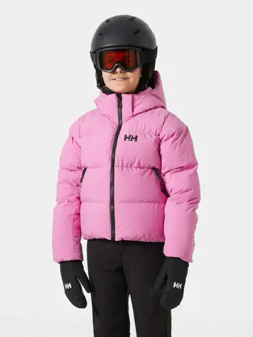 Helly Hansen Juniors' Nora Short Puffy Ski Jacket- Meta Pink