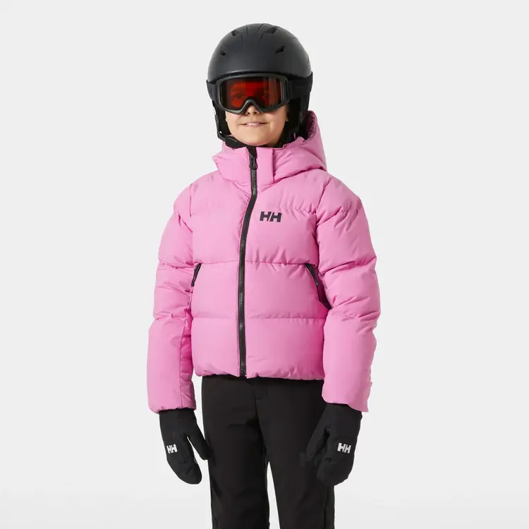 Helly Hansen Juniors' Nora Short Puffy Ski Jacket- Meta Pink