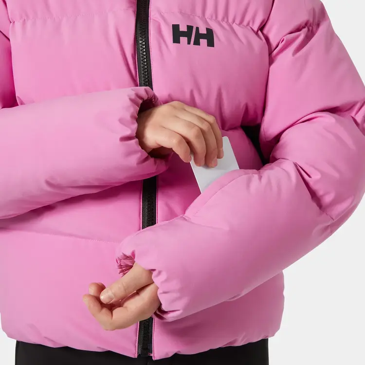 Helly Hansen Juniors' Nora Short Puffy Ski Jacket- Meta Pink