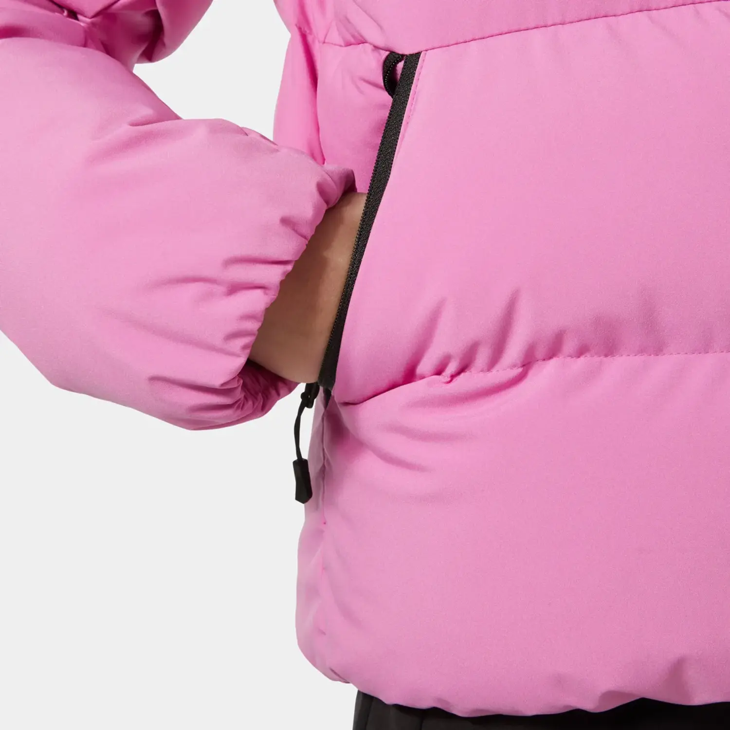 Juniors' Nora Short Puffy Ski Jacket- Meta Pink - Yellow Turtle