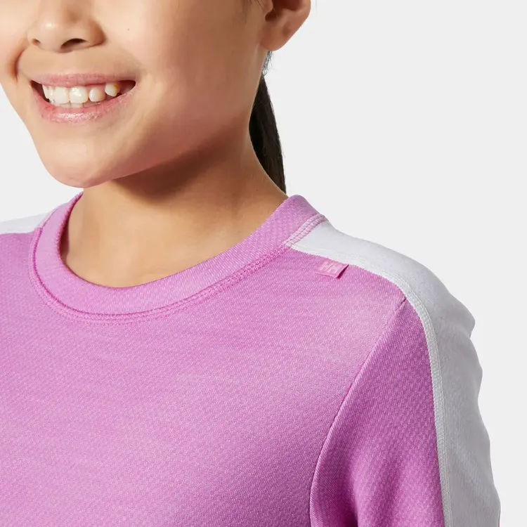 Helly Hansen Juniors' LIFA® Merino Midweight Base Layer Set- Meta Pink