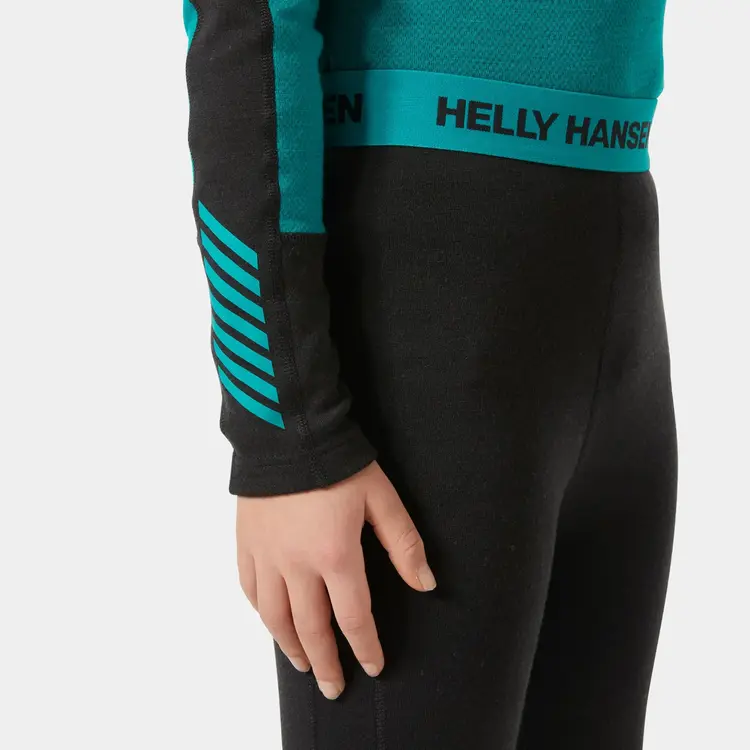 Helly Hansen Juniors' LIFA® Merino Midweight Base Layer Set- Signal Green