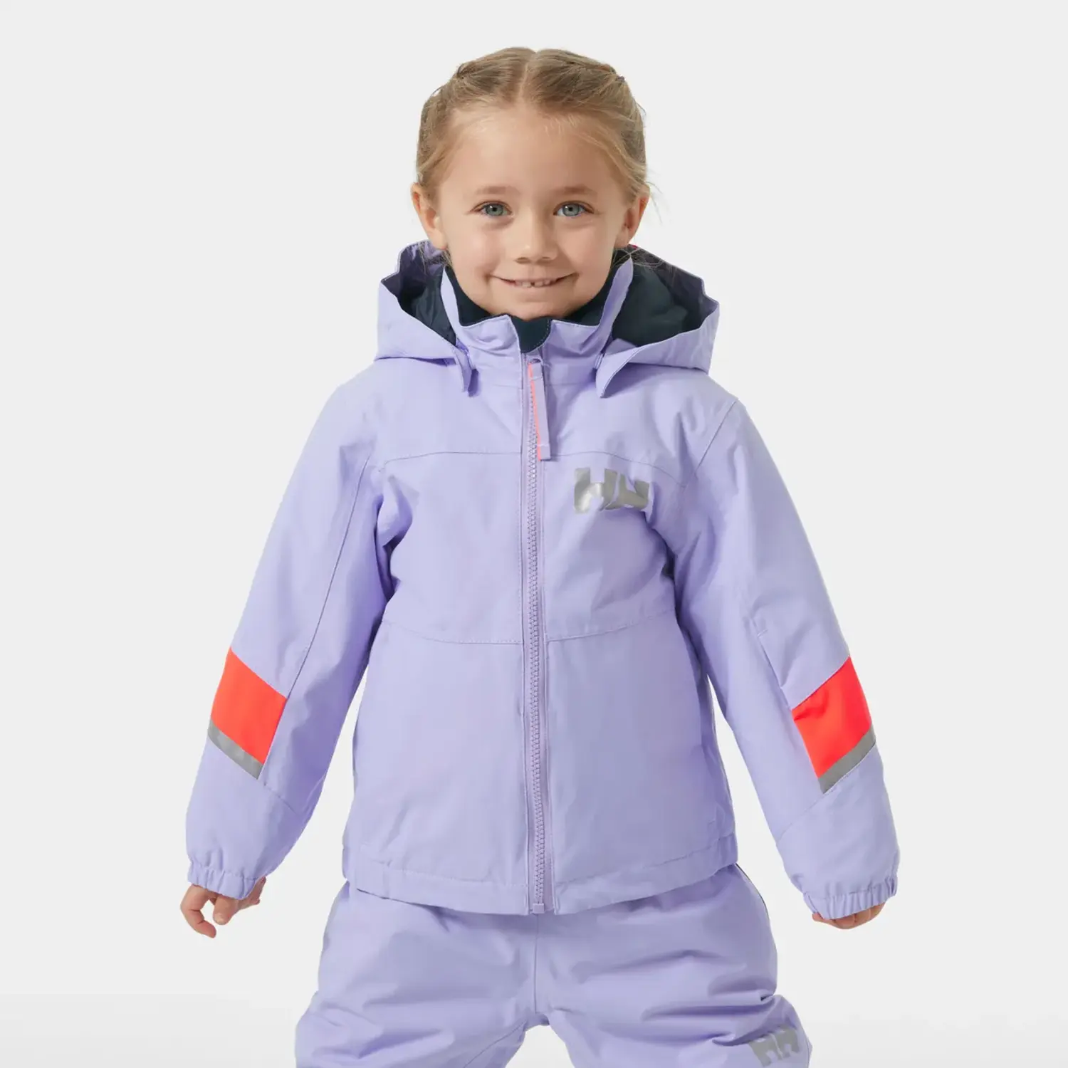 HELLY HANSEN KIDS スキーウェア 110 Kids' Rider Insulated Ski Jacket- Bright Lavender - Yellow Turtle