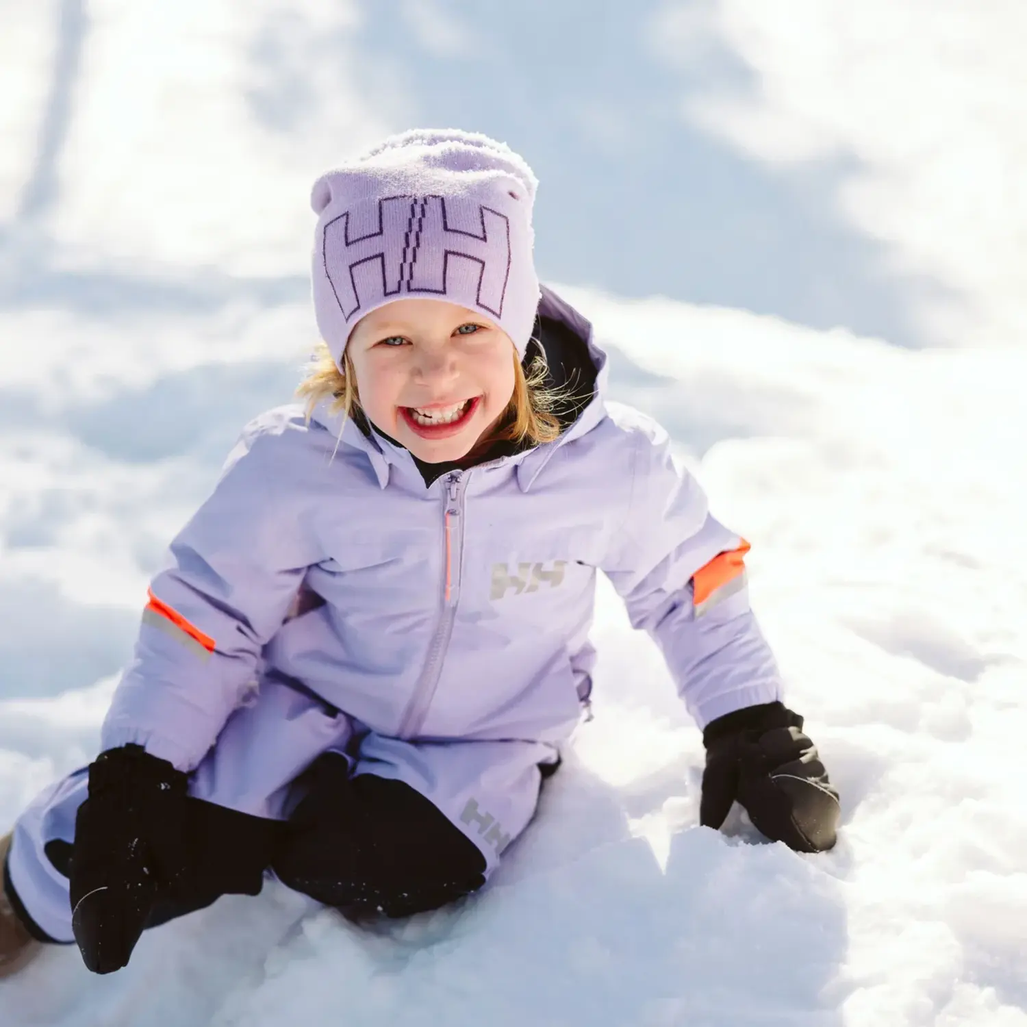 Kids' Rider Insulated Ski Jacket- Bright Lavender - Yellow Turtle