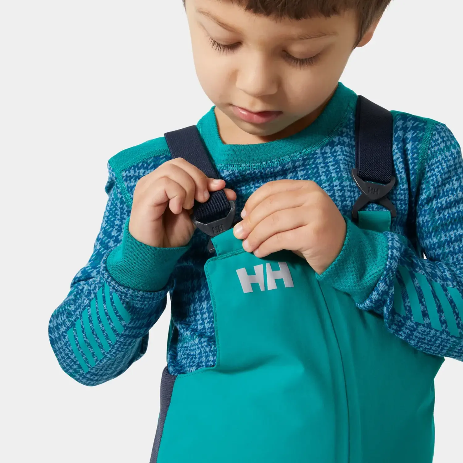 Kids' Rider 2.0 Insulated Ski Bib- Signal Green - Yellow Turtle
