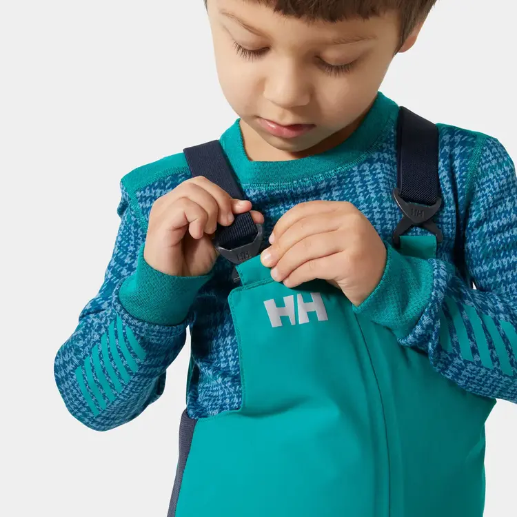 Helly Hansen Kids’ Rider 2.0 Insulated Ski Bib- Signal Green