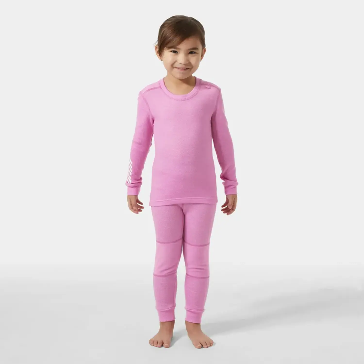 Kids' LIFA® Merino Wool Base Layer Sett- Meta Pink - Yellow Turtle