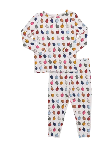 Pink Chicken Kids Bamboo PJ Set- Dreidels
