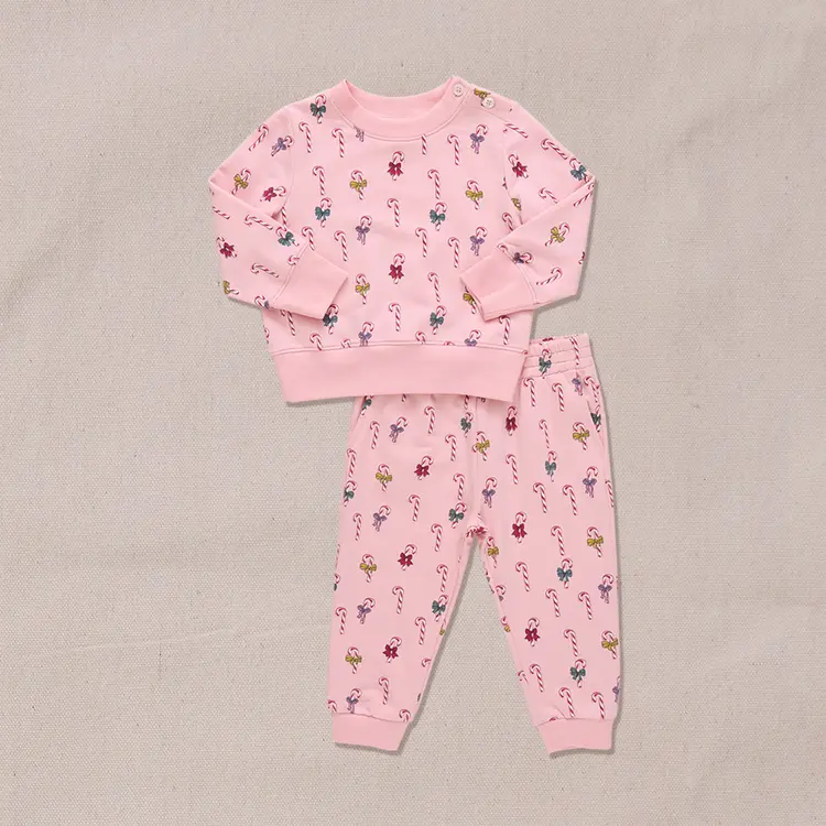 Baby Jax Jogger Set - Mini Candy Cane