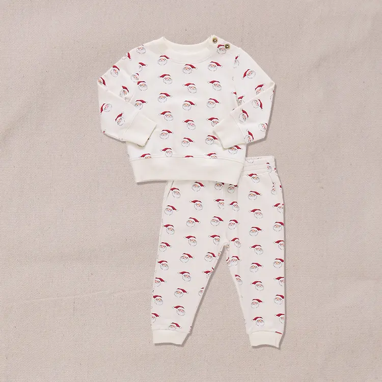 Coop (Pink Chicken) Baby Jax Jogger Set - Mini Santas