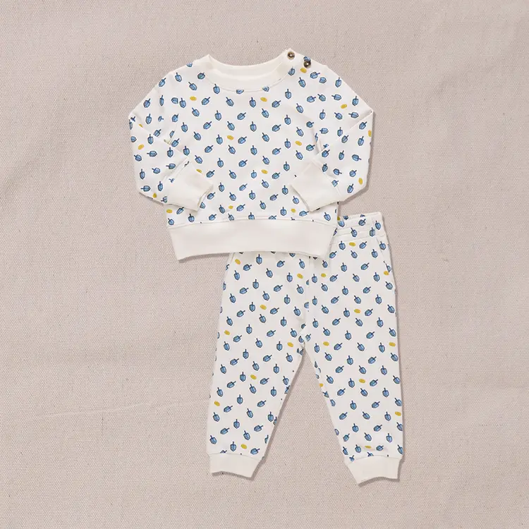 Baby Jax Jogger Set - Tossed Dreidels