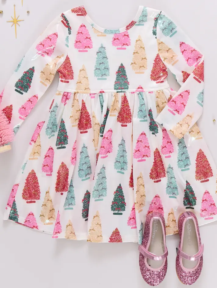 pink chicken christmas dress Jennifer Candy Cane Santa Love Our Lam Pink Chicken Girls Jaipur Dress-