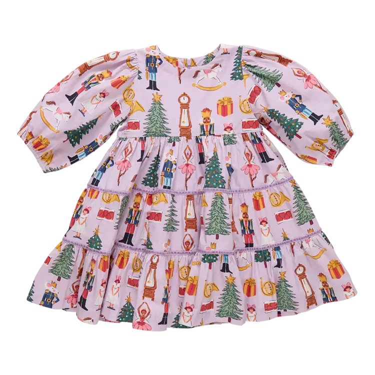Pink Chicken Girls Peachy Dress- Lavender Nutcracker