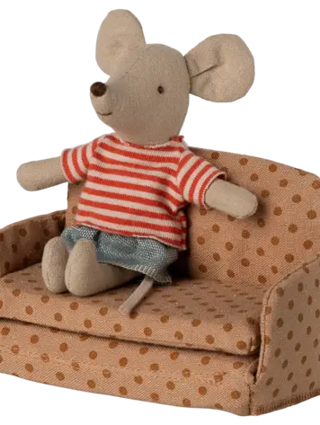Maileg Sofa bed, Mouse - Dots