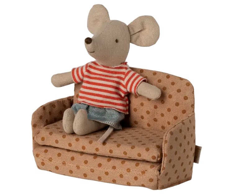 Maileg Sofa bed, Mouse - Dots