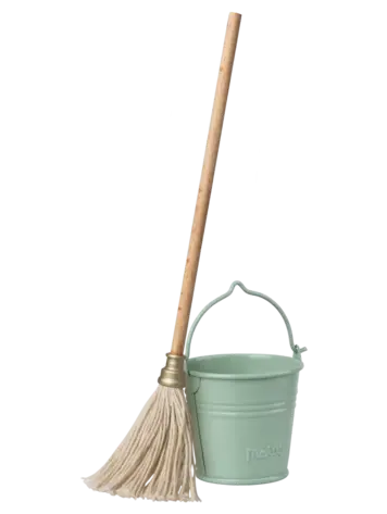 Maileg Bucket & Mop, Miniature