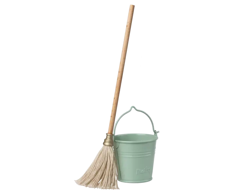 Maileg Bucket & Mop, Miniature