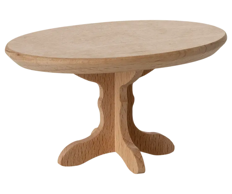 Maileg Oval coffee table, Mouse - Nature