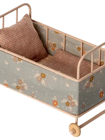 Maileg Cot bed, Micro - Powder