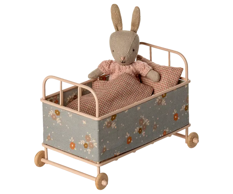 Maileg Cot bed, Micro - Powder